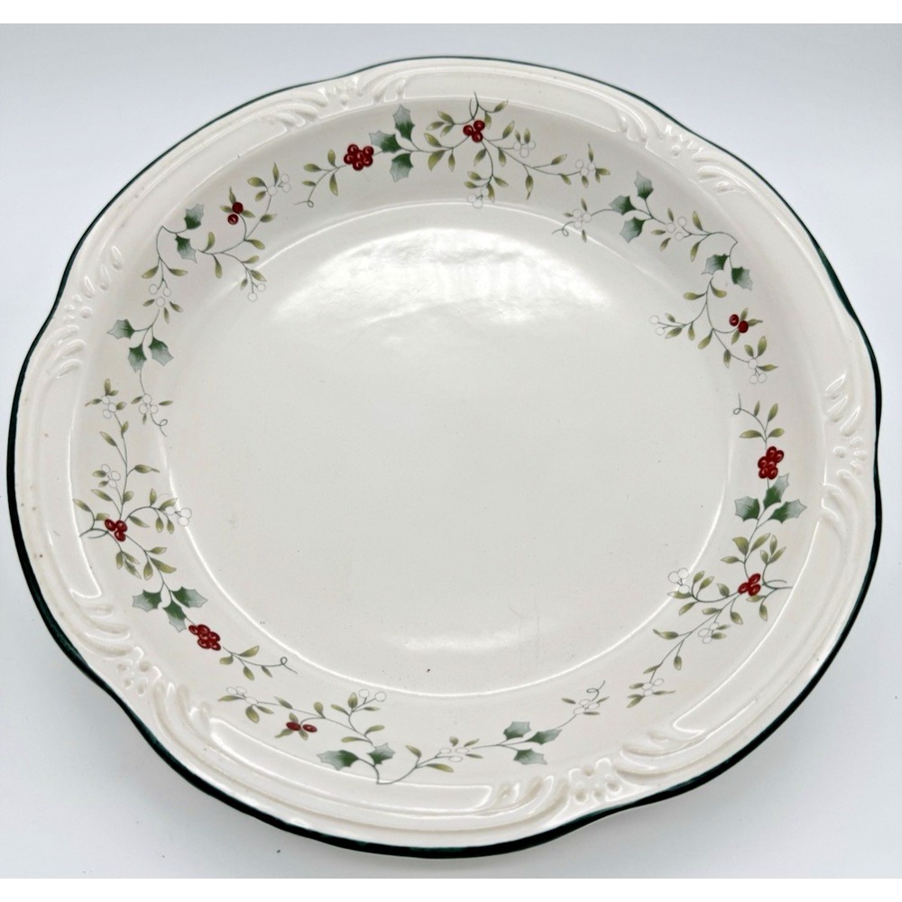 PFALTZGRAFF WINTERBERRY PIE BAKING DISH PIE PAN 10" STONEWARE GLAZED